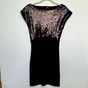 Sequin top mini dress, H&M